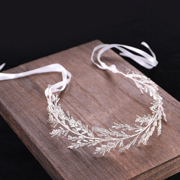 European And American Crystal Hair Band Hand-woven Bridal Headdress - Image 5