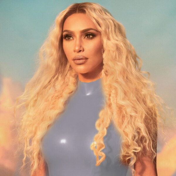 Big Wavy Gradient Gold Long Curly Hair Synthetic Headgear - Image 2