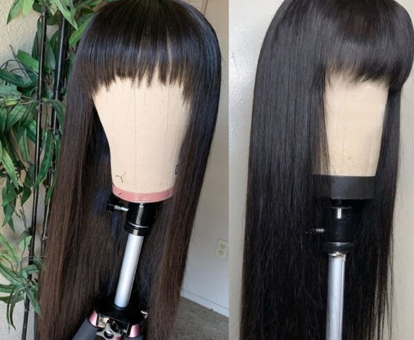Wig Real Human Hair Straightening Mechanism Headgear - Image 1