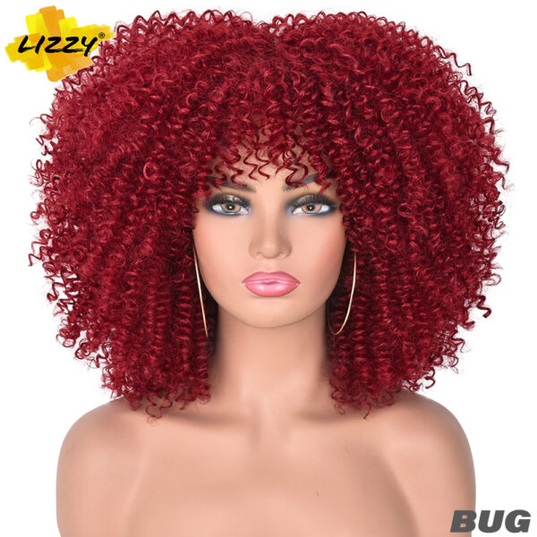 12 Inch African Black Short Curly Hair Wig - Image 8