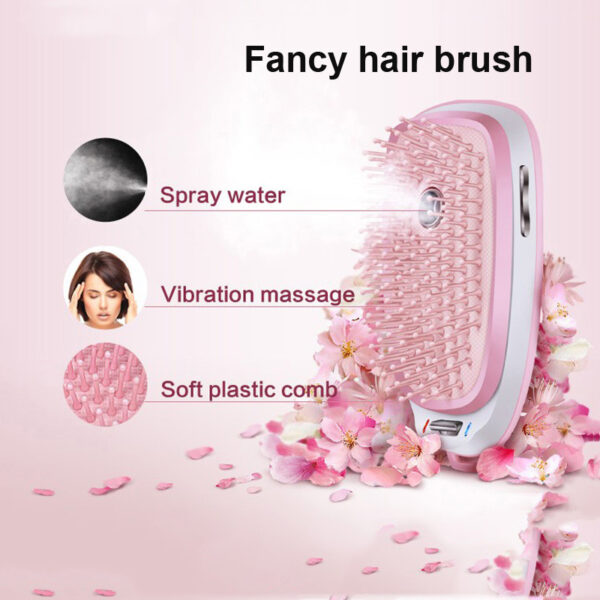 Electric Head Massage Comb Steam Anti Static Hair Care Lithium Battery - Image 3