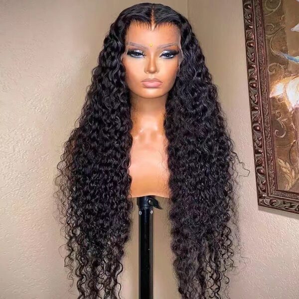 Front Lace Wig Women's Long Curly Hair Chemical Fiber Wig - Image 1
