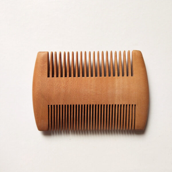 Simple Retro Double-sided Peach And Beech Comb - Image 8