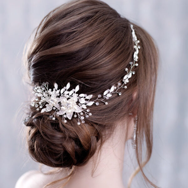 Gold And Silver Rhinestone Alloy Handmade Headdress - Image 1