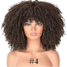 12 Inch African Black Short Curly Hair Wig - Image 1