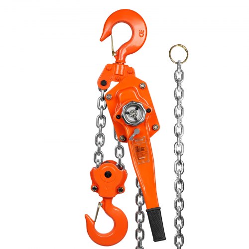 Manual Lever Chain Hoist, 6 Ton 13200 Lbs Capacity 20 Ft Come Along, G80 Galvanized Carbon Steel With Weston Double Pawl Brake, Auto Chain Leading & 360?? Rotation Hook, For Garage Factory Dock - Image 1