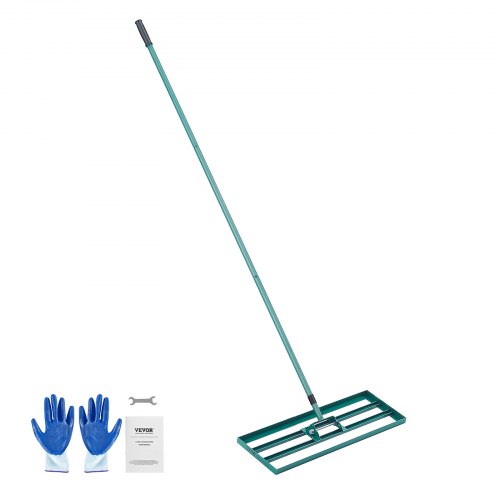Lawn Leveling Rake, 30"x10" Level Lawn Tool, Heavy-duty Lawn Leveler with 78" Steel Extended Handle, Yard Leveling Rake Suit for Garden, Golf Lawn, Farm - Image 1