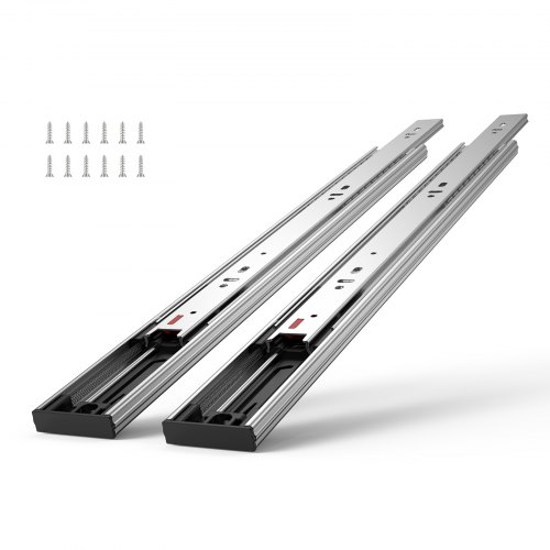 6 Pairs of 508mm Drawer Slides Side Mount Rails, Heavy Duty Full Extension Steel Track, Soft-Close Noiseless Guide Glides Cabinet Kitchen Runners with Ball Bearing, 100 Lbs Load Capacity - Image 1