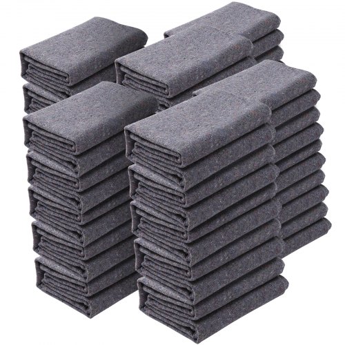 Moving Blankets, 72" X 54", 21 Lbs/Dz Weight, 24 Packs, Professional Recycled Cotton Packing Blanket, Large Heavy Duty Shipping Mover Pads Perfect For Protecting Furniture, Floors, Appliances - Image 1