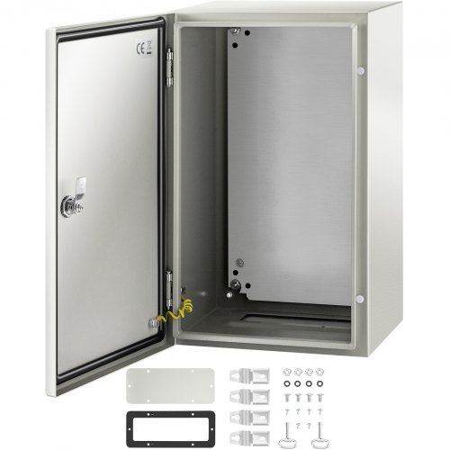 Nema Steel Enclosure, 20 X 12 X 10'' Nema 4X Steel Electrical Box, Ip66 Waterproof & Dustproof, Outdoor/Indoor Electrical Junction Box, With Mounting Plate - Image 1