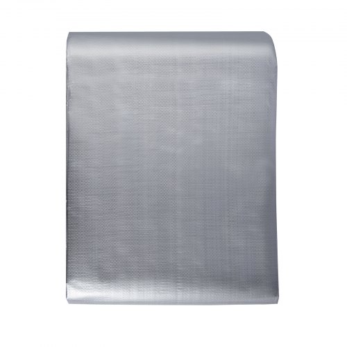 Tarp Waterproof 12x20 ft, Plastic Poly Tarp Cover 10 Mil, Multi Purpose Tear UV and Temperature Resistant Outdoor Tarpaulin with High Durability Reinforced Grommets (Silver/Brown) - Image 1