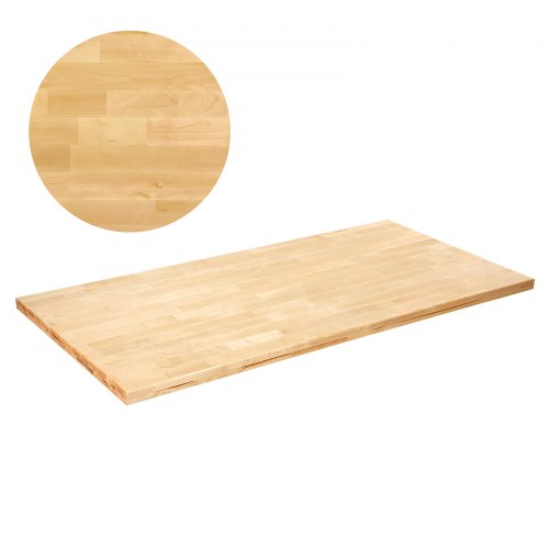 Wood Table Top, 47.2" x 29.5" x 1.5", 330lb Load Capacity, Universal Solid One-Piece Maple Wood Desktop for Height Adjustable Electric Standing Desk Frame, Rectangular Countertop for Home Office - Image 1