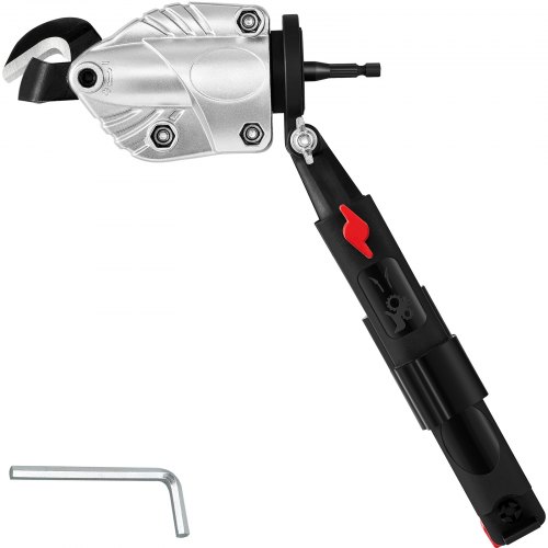 Metal Cutter Drill Attachment, Metal Shears Attachment With 360 Degree Pivoting Head, For Cutting Max. 21 Ga Stainless Steel, 18 Ga Galvanized Steel, And 14 Ga Aluminum Metal Sheets - Image 1