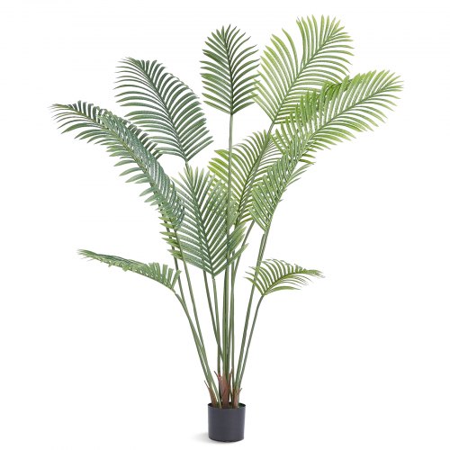 Artificial Palm Tree, 1.8Mtall Faux Plant, Secure Pe Material & Anti Tip Tilt Protection Low Maintenance Plant, Lifelike Green Fake Tree For Home Office Warehouse Decor Indoor Outdoor - Image 1