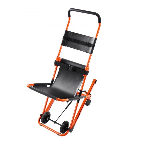 Manual Stair Chair, 350 lbs Load Capacity, Foldable Emergency Stair Wheelchair with 4 Wheels, Portable Transport Stair Chair Ambulance Firefighter Evacuation Use for Elderly, Disabled Transfer - Image 1