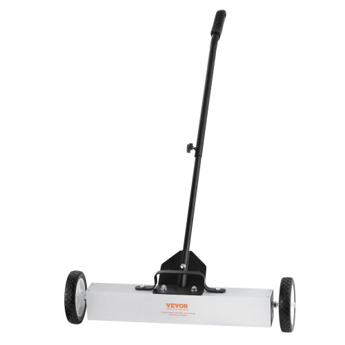 50Lbs Rolling Magnetic Sweeper With Wheels, Push Type Magnetic Pick Up Sweeper, 24 Inch Large Magnet Pickup Lawn Sweeper With Telescoping Handle, Easy Cleanup Of Workshop Garage Yard - Image 1