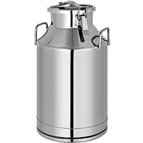 Stainless Steel Milk Can Pail Bucket Tote Jug 50L/13.25 Gallon Milk Churn Can Canister Milk Pot Bucket Stainless Steel Milk Can with Sealed Lid Heavy Duty - Image 1