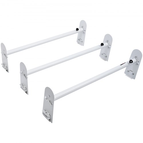 Van Roof Ladder Rack, 3 Bars Alloy Steel Roof Racks, 340 Kg Capacity Rain Gutter Roof Rack, Adjustable Length 40.2" To 74.8", Van Ladder Rack Compatible With Chevrolet Express, Gmc Savana, Etc - Image 1