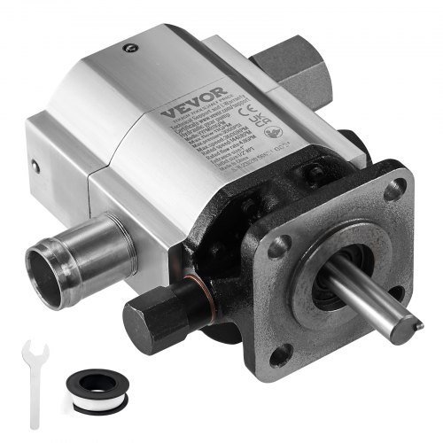 Hydraulic Log Splitter Pump, 11GPM, 2 Stage 3000PSI Wood Log Splitter Pump, 1'' Inlet 1/2'' NPT Outlet 3600 RPM Aluminum Hydraulic Gear Pump, for Small Engine Mounting Log Splitters Snowplow - Image 1