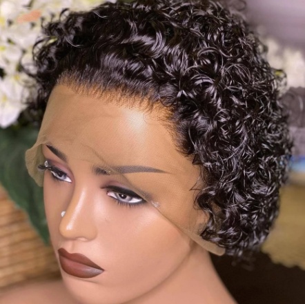 Black Short Curly Hair African Small Curly Fluffy Style - Image 5