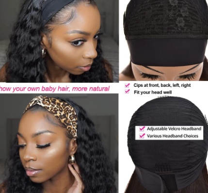 Hair Band Wig Ladies Chemical Fiber Wig - Image 3