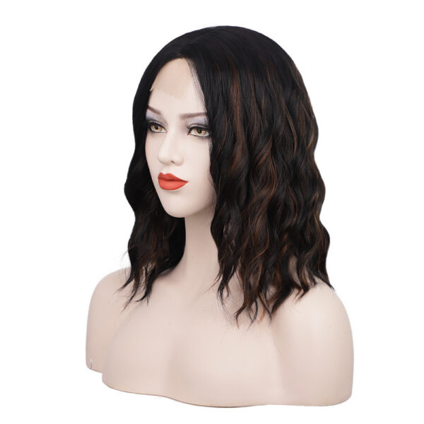 Front Lace Wig Curly Hair Short Curly Hair Fake - Image 3