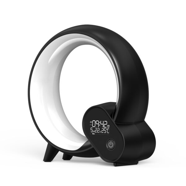 Creative Q Light Analog Sunrise Digital Display Alarm Clock Bluetooth Audio Intelligent Wake Up Q Colorful Atmosphere Light - Image 5