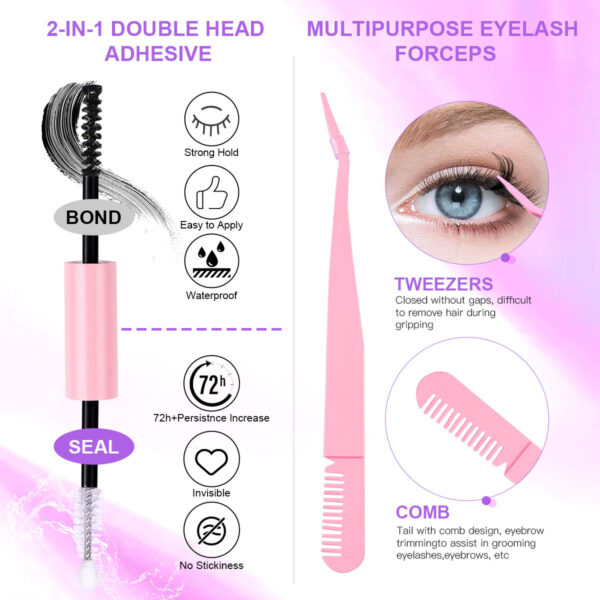 12 Rows Of 30D Plus 40D Clusters Of 240 Segmented Lashes Set - Image 4