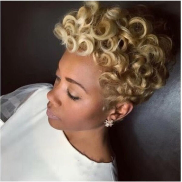 European And American Short Curly Hair Wig Chemical Fiber Headgear - Image 10