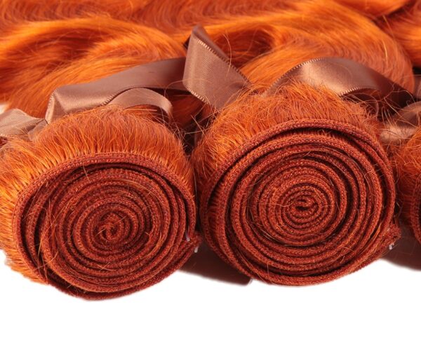 Real Hair Curtain Block Orange Europe And America - Image 3