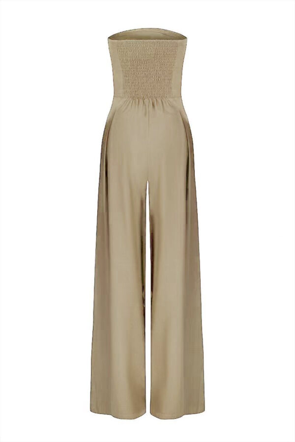 Loose Tube Top Jumpsuit Ins Fashion Backless Wide Leg Long Pants Overalls Women'S Clothing - Image 8