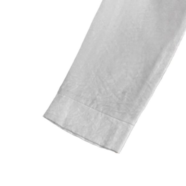 Solid Color Round Neck Hollow Lace Loose Dress - Image 5