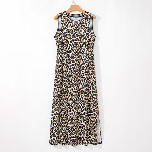 Leopard Print Women'S Clothing Spaghetti Straps Sleeveless Dress - Image 6