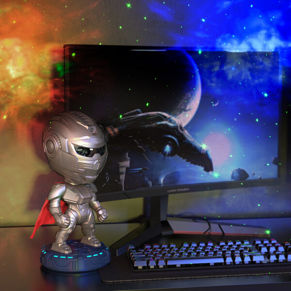 Hot Selling Mecha Samurai Starry Sky Projection Night Light, An Ambient Light That Can Be Customized. It'S A Popular Cross Border Product, A Small Night Light For Children'S Bedrooms. - Image 3