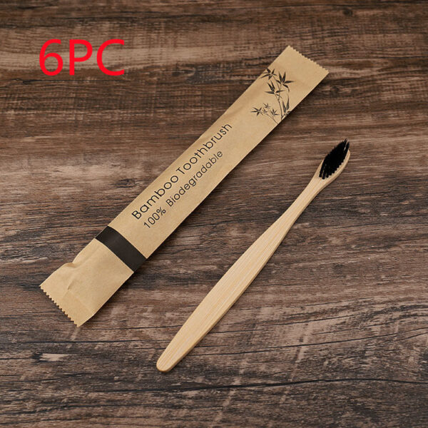 Flat Bamboo Toothbrush Kraft Paper Bag Toothbrush - Image 9